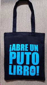 BOLSA DE ALGOD�N ABRE UN PUTO LIBRO
