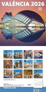 CALENDARIO 2026 PARED (30X30 CM) VALENCIA