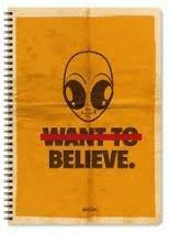 LIBRETA A�O CERO WANT TO BELIEVE