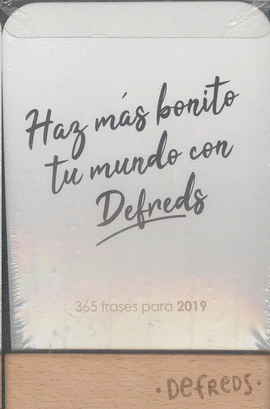 CALENDARIO DEFREDS 2019: HAZ MAS BONITO TU MUNDO