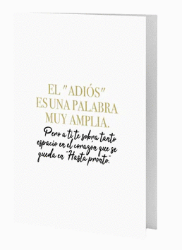 EL ADIOS ES UNA PALABRA MUY AMPLIA