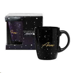 TAZA MUG HOROSCOPO NEGRO ARIES
