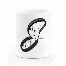 TAZA MONOGRAMA IV�N CA��A LETRA E