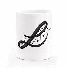 TAZA MONOGRAMA IV�N CA��A LETRA L