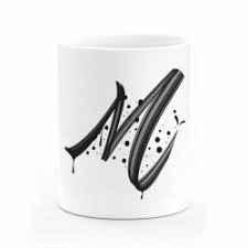 TAZA MONOGRAMA IV�N CA��A LETRA M