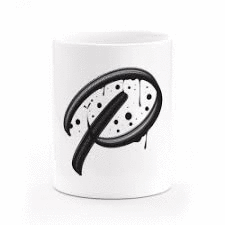 TAZA MONOGRAMA IV�N CA��A LETRA P