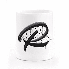 TAZA MONOGRAMA IV�N CA��A LETRA R