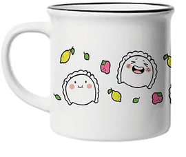 TAZA CROQUETA Y EMPANADILLA 'FRUTAS'