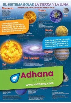 L�MINA SISTEMA SOLAR LA TIERRA Y LA LUNA