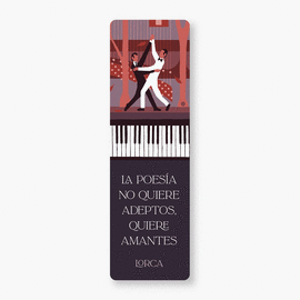 MARCAPGINAS LA POESA NO QUIERE ADEPTOS QUIERE AMANTES