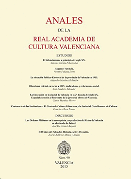 ANALES DE LA REAL ACADEMIA DE CULTURA VALENCIANA (2 VOLS)