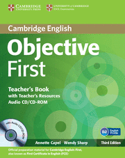 OBJECTIVE FIRST TEACHER'S BOOK WITH TEACHER'S RESOURCES AUDIO CD/CD-ROM 3RD EDITION
