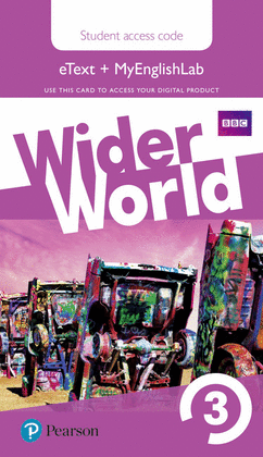 WIDER WORLD 3 MYENGLISHLAB & EBOOK STUDENTS' ACCESS CARD