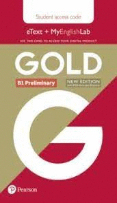 GOLD PRELIMINARY NEW EDITION STUDENTS' ETEXT AND MYENGLISHLAB ACCESS CARD