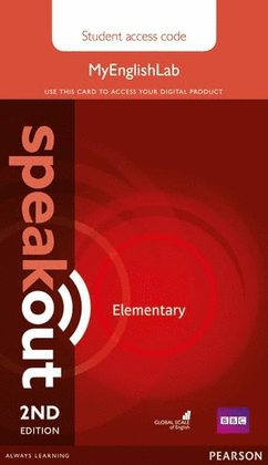 SPEAKOUT ELEMENTARY 2ND EDITION MYENGLISHLAB STUDENT ACCESS CARD (STANDALONE)