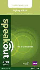 SPEAKOUT PRE-INTERMEDIATE 2ND EDITION MYENGLISHLAB STUDENT ACCESS CARD (STANDALO