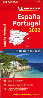 MAPA NATIONAL ESPA�A PORTUGAL (734)