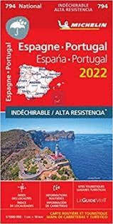 MAPA NATIONAL ESPA�A PORTUGAL ALTA RESISTENCIA (2022)
