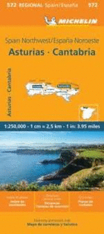 MAPA REGIONAL ESPA�A NOROESTE - ASTURIAS, CANTABRI