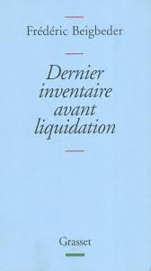 DERNIER INVENTAIRE AVANT LIQUIDATION