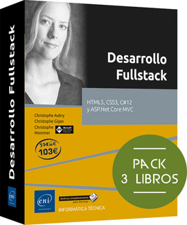 PACK DE 3 LIBROS: HTML5, CSS3, C#12 Y ASP.NET CORE MVC