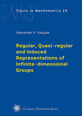 REGULAR, QUASI-REGULAR AND INDUCED REPRESENTATIONS OF INFINITE-DIMENSIONAL GROUPS