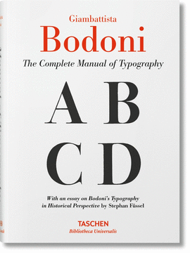 BODONI MANUALE TIPOGRAFICO HC (ING)
