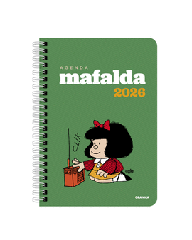 AGENDA 2026 MAFALDA ANILLADA MDULOS VERDE