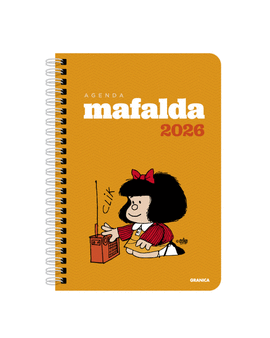AGENDA 2026 MAFALDA ANILLADA MDULOS NARANJA