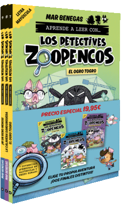 PACK APRENDE A LEER CON... LOS DETECTIVES ZOOPENCOS! 7, 8 Y 9: EN LETRA MAYSCU
