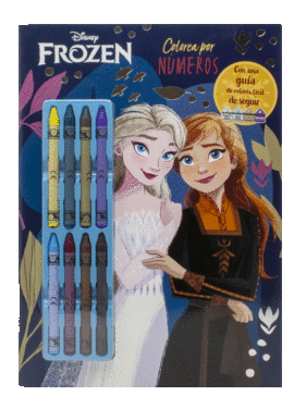 FROZEN. COLOREA POR N�MEROS CON CERAS