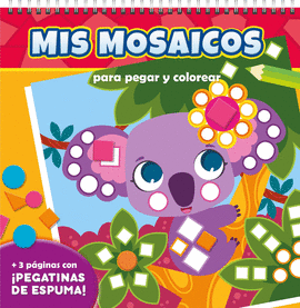 MIS MOSAICOS PARA PEGAR Y COLOREAR ANIMALES SALVAJES