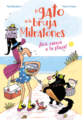 GATO DE LA BRUJA MILRATONES NOS VAMOS A LA PLAYA