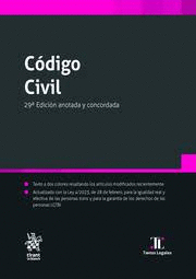 CODIGO CIVIL (29ª EDICION ANOTADA Y CONCORDADA)