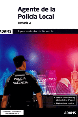 AGENTES DE LA POLICA LOCAL AYUNTAMIENTO DE VALENCIA TEMARIO 2