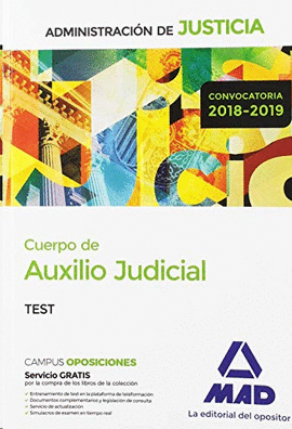 CUERPO DE AUXILIO JUDICIAL DE LA ADMINISTRACIN DE JUSTICIA. TEST