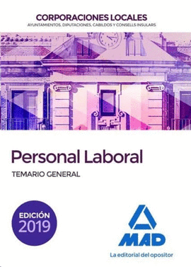 PERSONAL LABORAL DE CORPORACIONES LOCALES. TEMARIO GENERAL