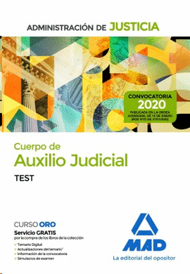CUERPO DE AUXILIO JUDICIAL DE LA ADMINISTRACIN DE JUSTICIA TEST