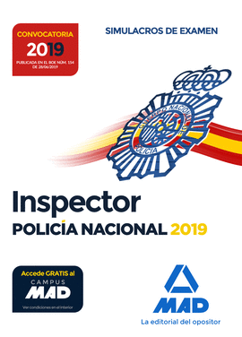 INSPECTOR DE POLICA NACIONAL SIMULACROS DE EXMEN