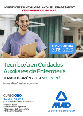 TCNICO/A EN CUIDADOS AUXILIARES DE ENFERMERA  DE INSTITUCIONES SANITARIAS DE L