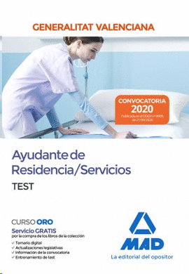 AYUDANTE DE RESIDENCIA / SERVICIOS TEST GENERALITAT VALENCIANA