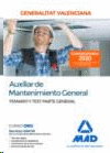 AUXILIAR DE MANTENIMIENTO GENERAL DEL LA GENERALITAT VALENCIANA PARTE GENERAL TEMARIO Y TEST