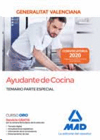 AYUDANTE DE COCINA DE LA ADMINISTRACI�N DE LA GENERALITAT VALENCIANA. TEMARIO PA
