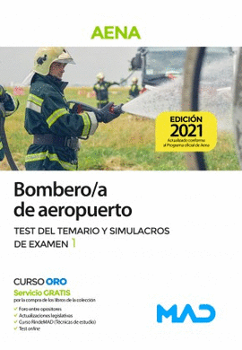 BOMBERO/A DE AEROPUERTO TEST DE TEMARIO Y SIMULACROS DE EX�MEN 1