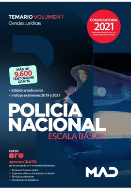 POLIC�A NACIONAL TEMARIO VOL 1