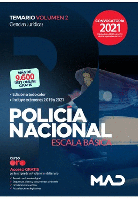 POLICIA NACIONAL ESCALA B�SICA TEMARIO VOL 2