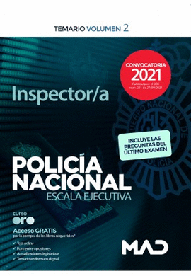 INSPECTOR POLICIA NACIONAL TEMARIO 2