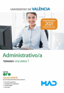 ADMINISTRATIVO UNIVERSIDAD VALENCIA TEMARIO 1