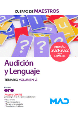 CUERPO DE MAESTROS AUDICI�N Y LENGUAJE TEMARIO VOL 2