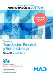 CUERPO DE ADMINISTRACION PROCESAL Y ADMINISTRATIVA TEMARIO VOL 2  PROMOCI�N INTERNA